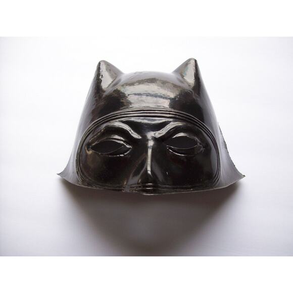 Batman Mask Vintage Halloween Costume Cowl New Old Stock Soft Plastic SuperHero - Picture 12 of 12